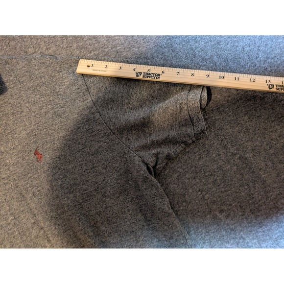 Polo Ralph Lauren Polo Shirt Mens XL Gray Classic Fit Flesh Pony Short Sleeve - Picture 4 of 10